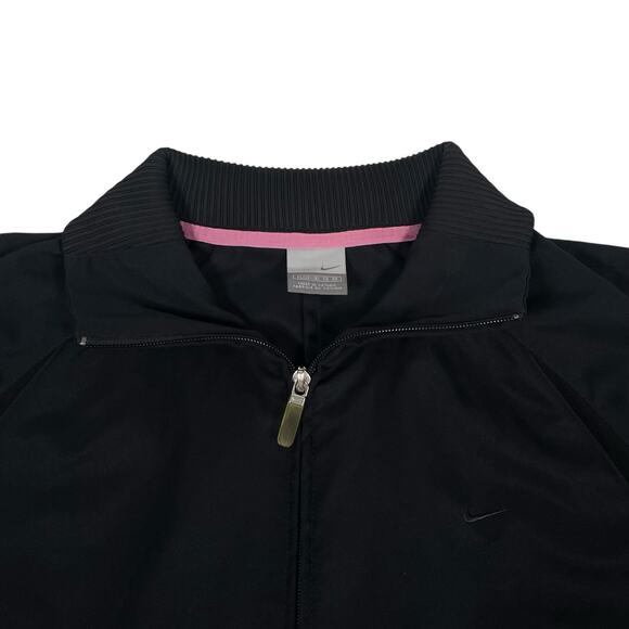 Nike Women's XL Mock Neck Full Zip Black Performance Athletic Jacket - Picture 4 of 9